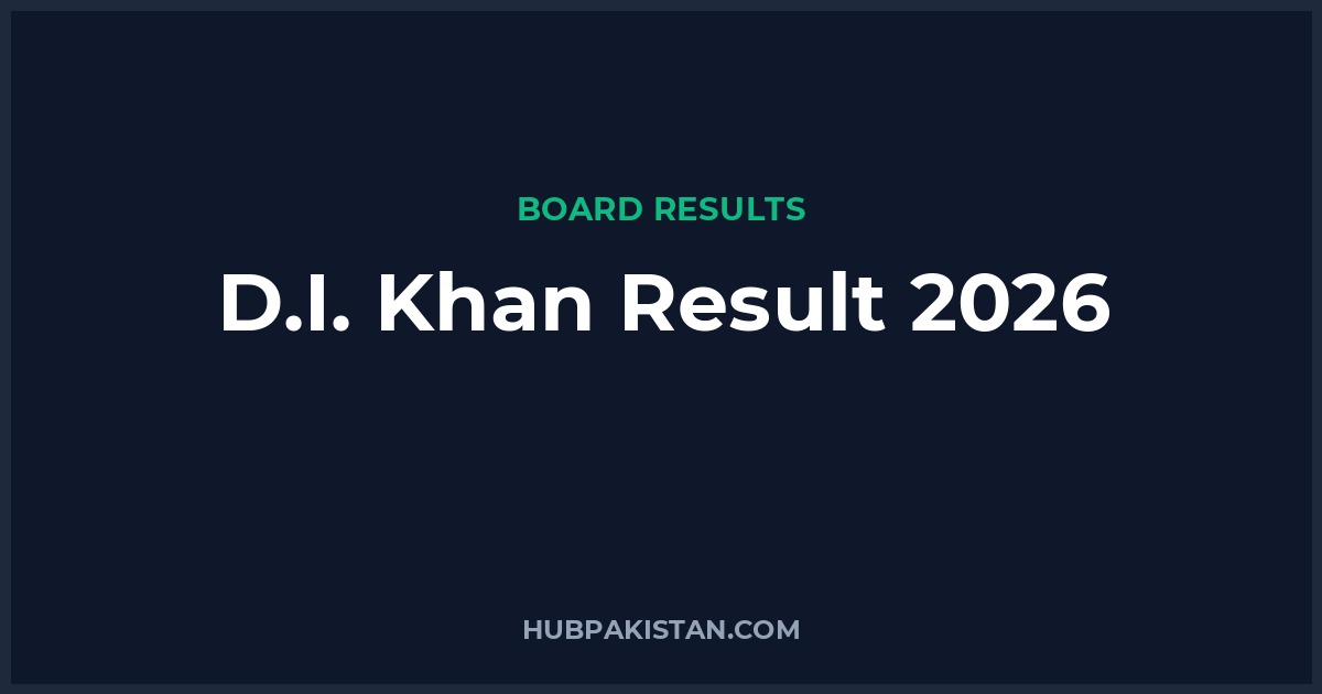 D.I. Khan Board Result Date 2026 (All Classes)