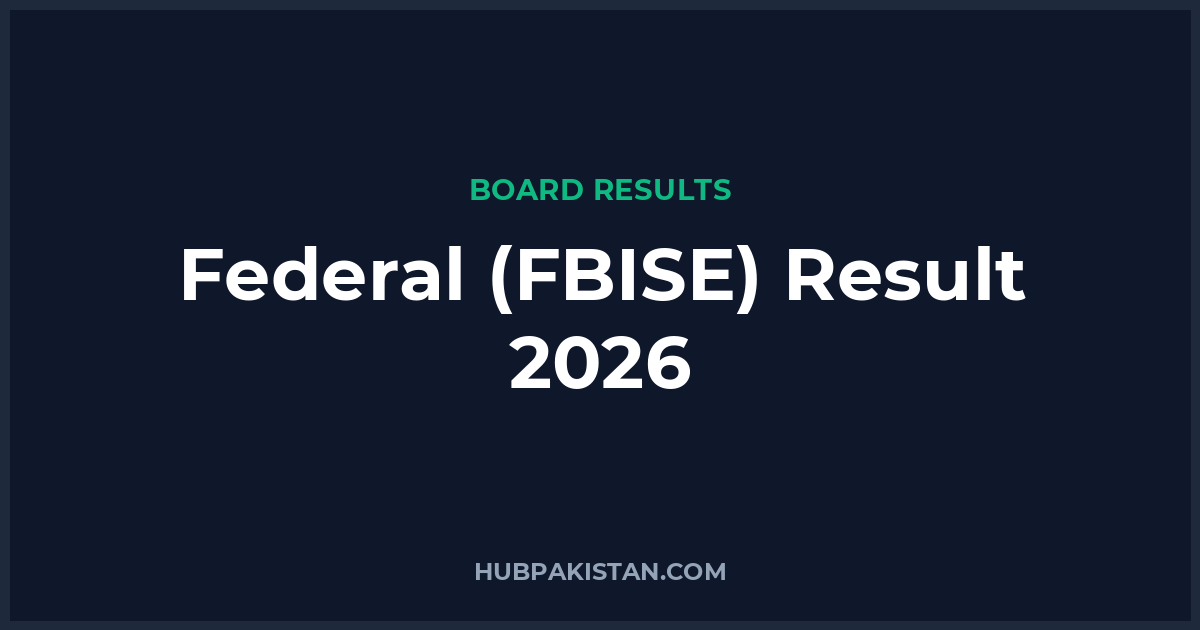 Federal (FBISE) Board Result Date 2026 (All Classes)