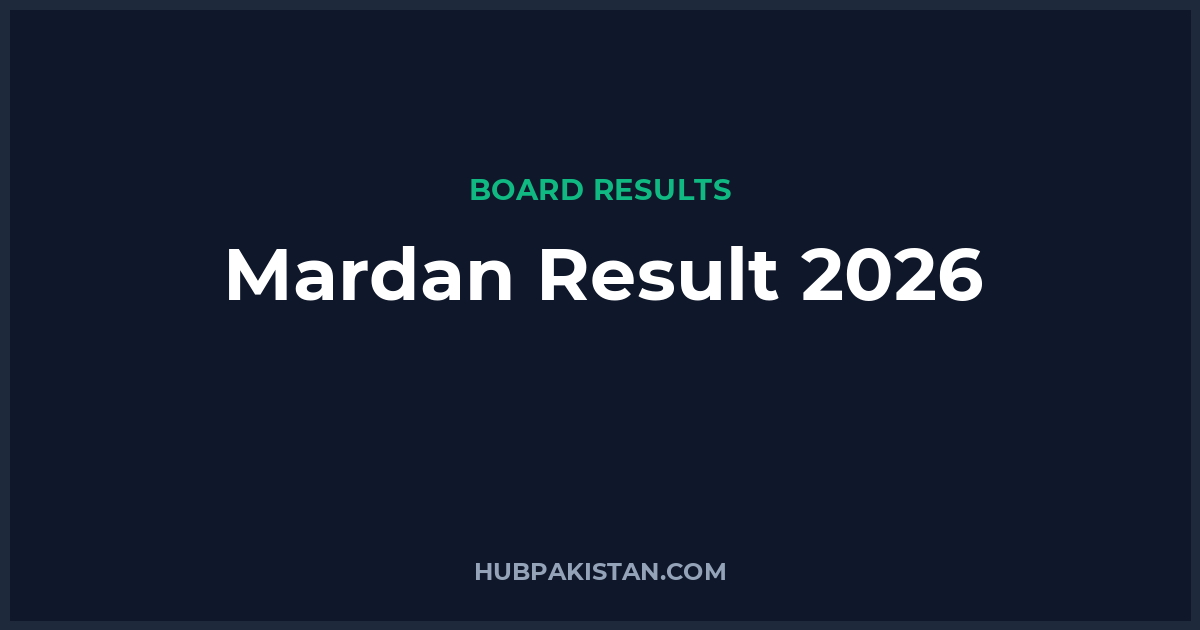 Mardan Board Result Date 2026 (All Classes)