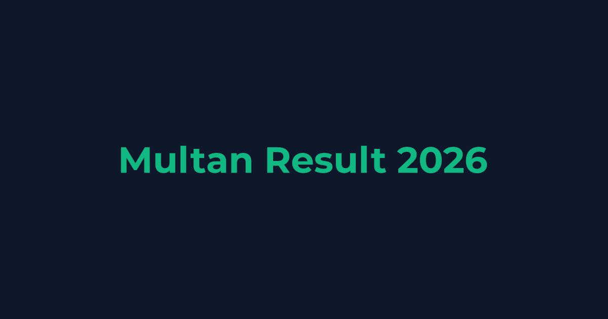 Multan Board Result Date 2026 (All Classes)