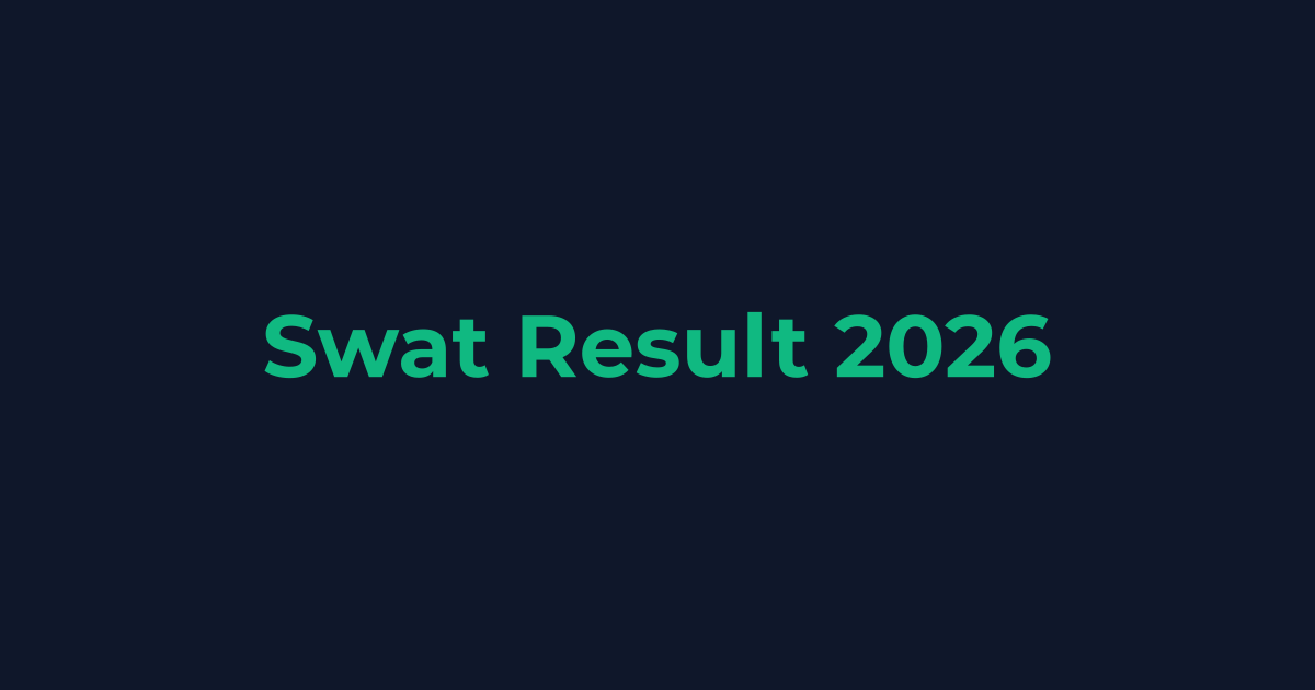 Swat Board Result Date 2026 (All Classes)