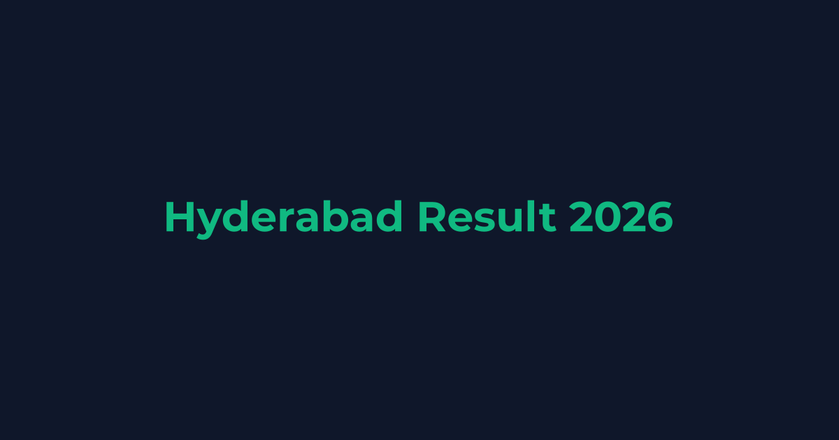Hyderabad Board Result Date 2026 (All Classes)