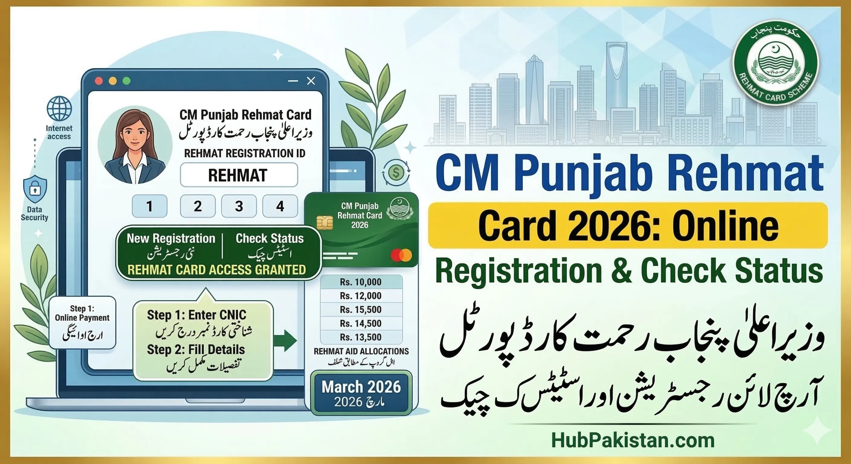 CM Punjab Rehmat Card 2026: Online Registration & Check Status (Unified Portal)