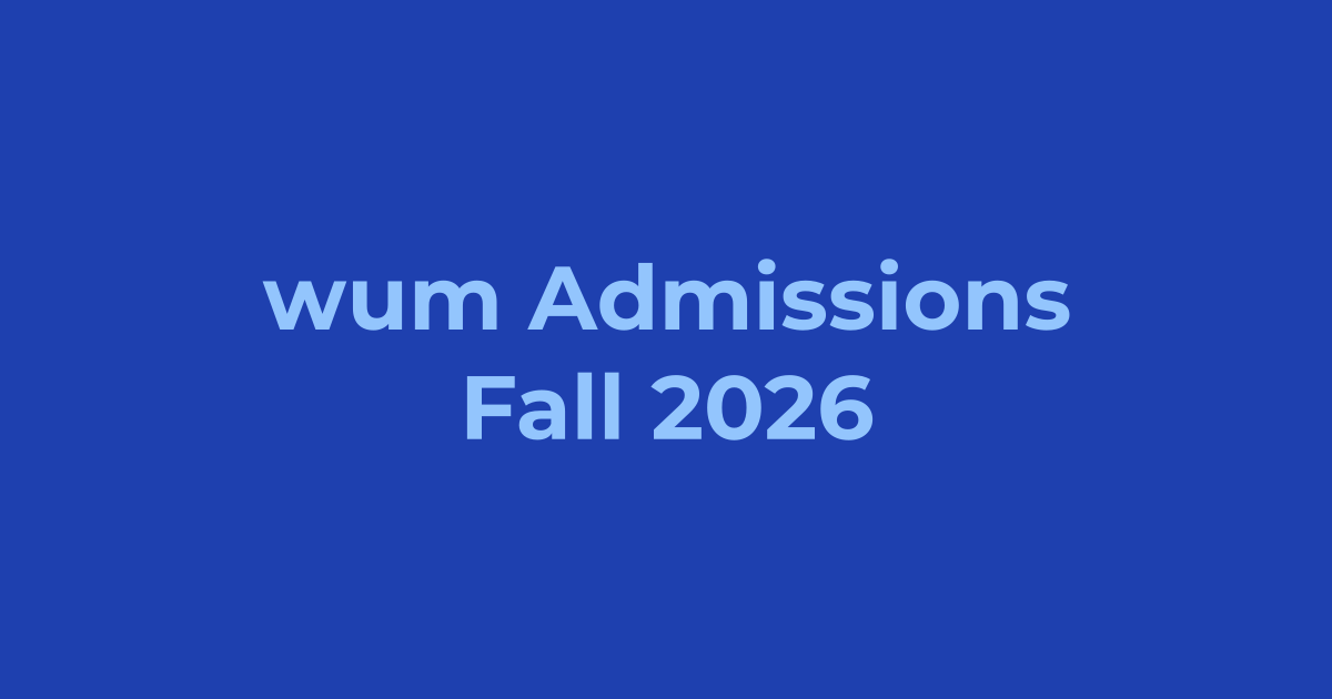Women University Multan (WUM) Admissions Fall 2026 - Apply Online, Schedule & Deadlines